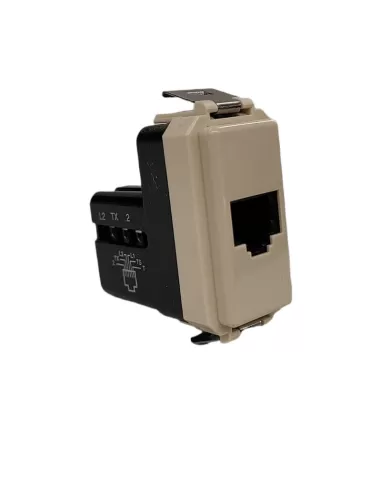 Vimar 08216 Série 8000 Prise RJ12 6/6